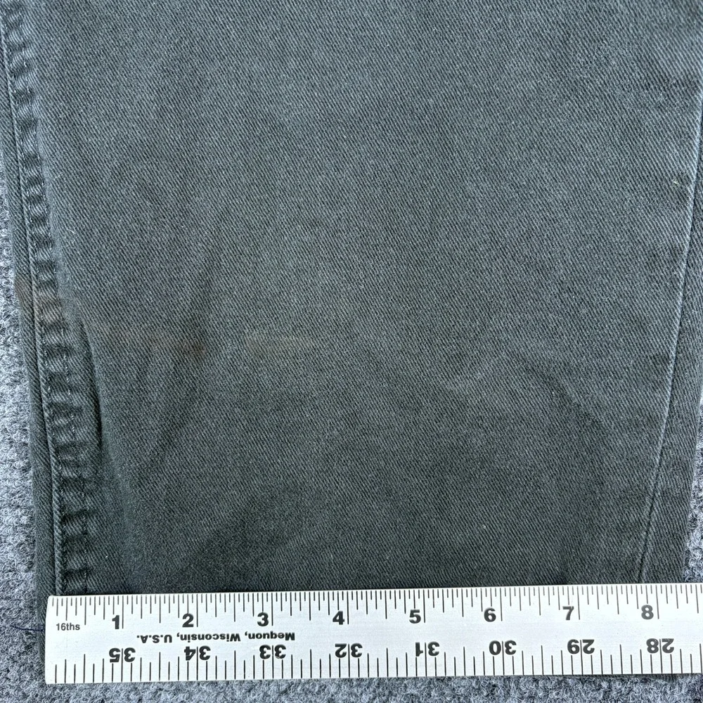Levi's‎ Jeans Mens 40x27 Black Denim Cotton Mid Rise Casual Pockets Straight Leg